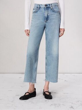 rag & bone Andi Wide-Leg High-Rise ankle Jeans sz 26